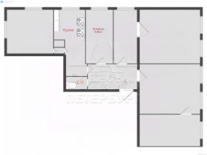 комната 98/9 м², этаж 3