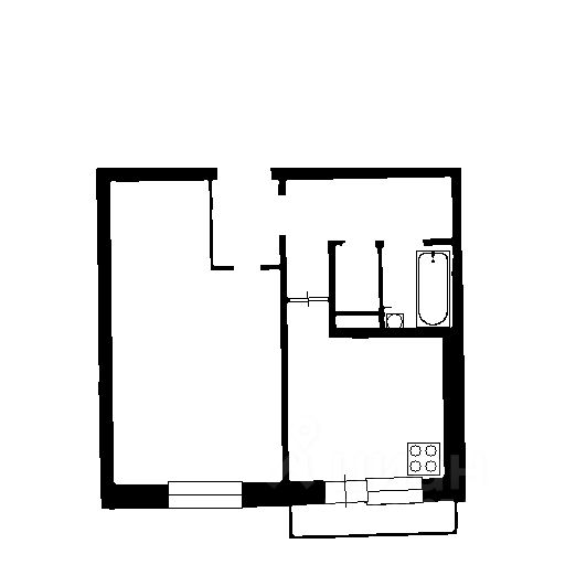 Планировка этой квартиры по данным Циан