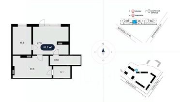 своб. назнач. 82 м², этаж 1