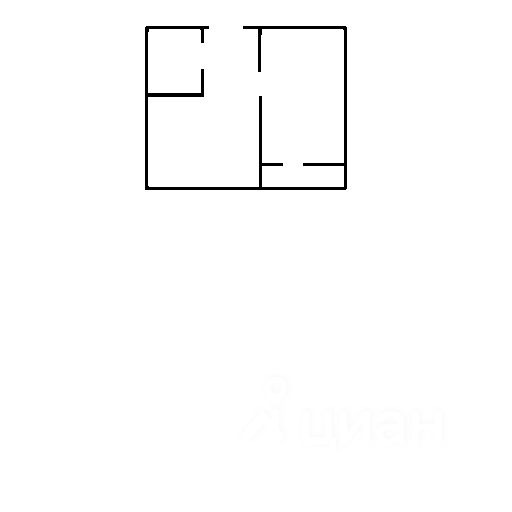 Планировка этой квартиры по данным Циан