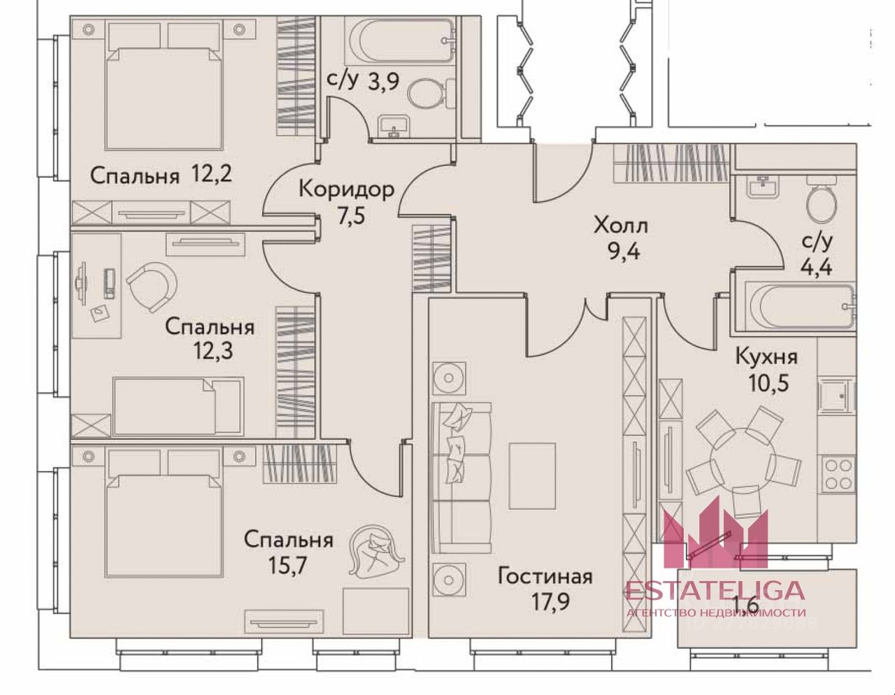 Купить 4-комнатную квартиру в ЖК Огни в Москве от застройщика, официальный  сайт жилого комплекса Огни, цены на квартиры, планировки. Найдено 3  объявления.