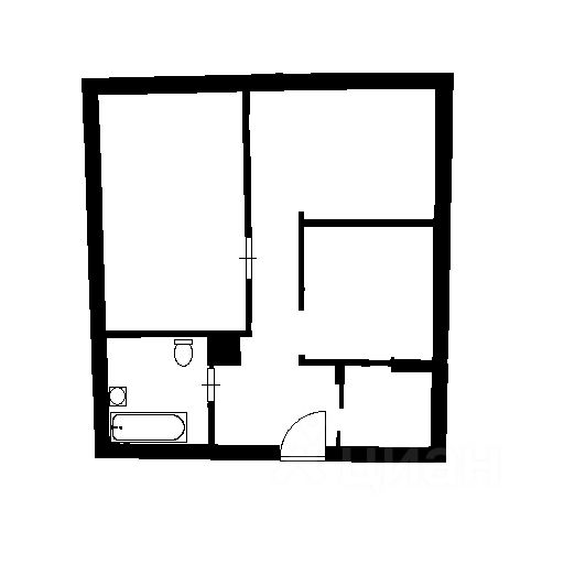 Аренда двухкомнатной квартиры 51м² Окружная ул., 13, Лобня, Московская ...