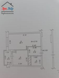 1-комн.кв., 32 м², этаж 12