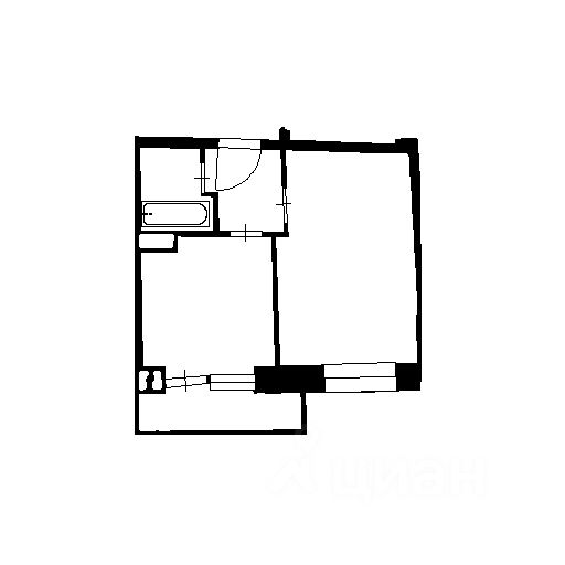 Планировка этой квартиры по данным Циан