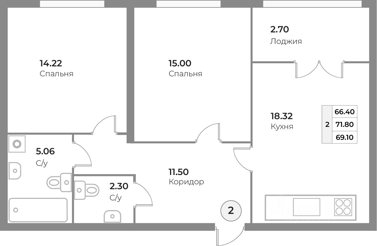 Купить квартиру на улице Ватутина в городе Калининград, продажа квартир во  вторичке и первичке на Циан. Найдено 56 объявлений