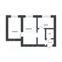 2-комн.кв., 42 м², этаж 1