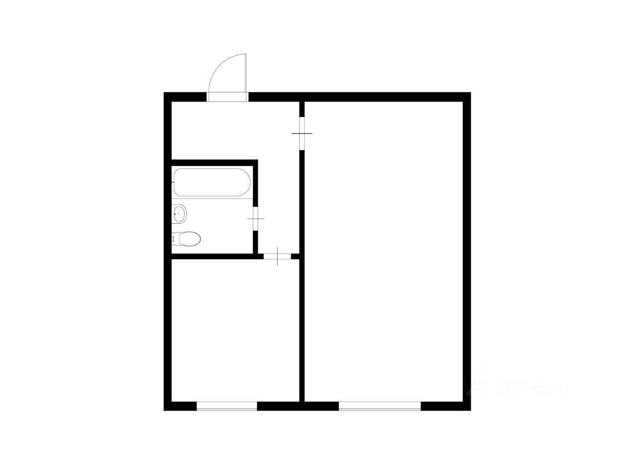 Продажа однокомнатной квартиры 32,6м² ул. Подольских Курсантов, 14К1,  Москва, м. Пражская - база ЦИАН, объявление 298528771