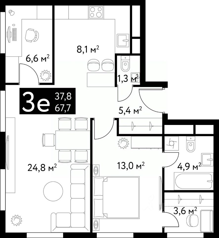 Купить 3-комнатную квартиру рядом с метро Комсомольская, продажа  трехкомнатных квартир во вторичке и первичке на Циан. Найдено 125 объявлений