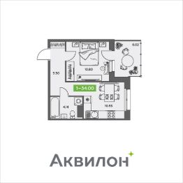 1-комн.кв., 34 м², этаж 5