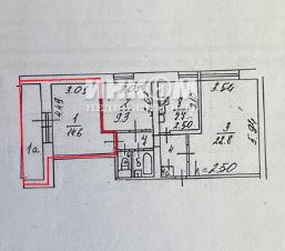 комната 65/15 м², этаж 5