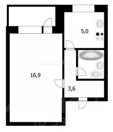 1-комн.кв., 29 м², этаж 8