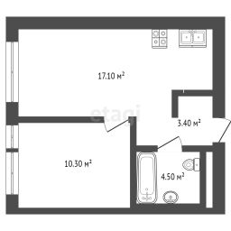 1-комн.кв., 35 м², этаж 14