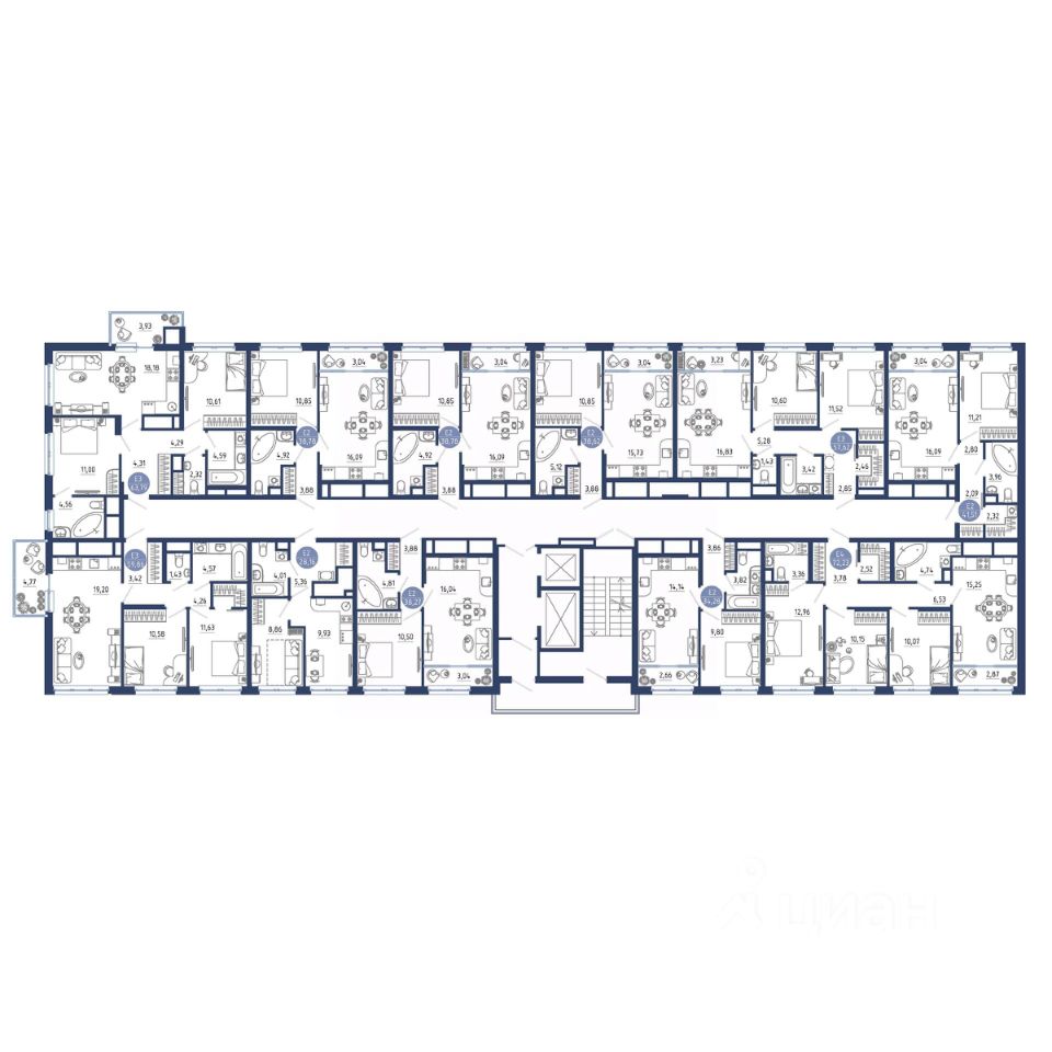 Продаю трехкомнатную квартиру 71,8м² Рязанская область, Рязанский район,  Дядьковское с/пос, Дядьково село, Бульвар Оптимистов жилой комплекс - база  ЦИАН, объявление 298870823