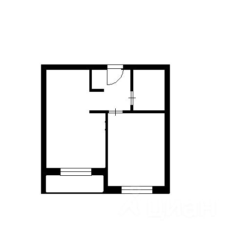Планировка этой квартиры по данным Циан