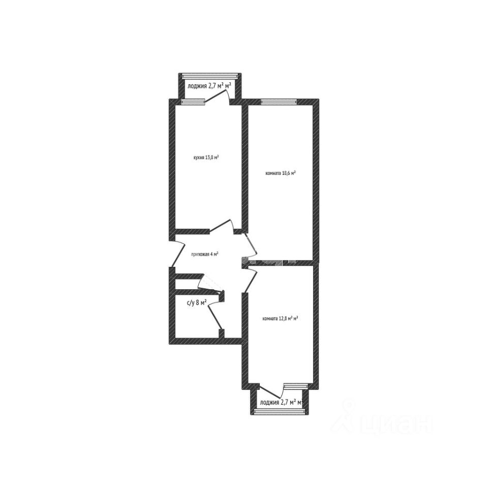 Продажа двухкомнатной квартиры 58,1м² ул. Горная, 37, Краснодарский край,  Геленджик муниципальное образование, Дивноморское село - база ЦИАН,  объявление 291106117