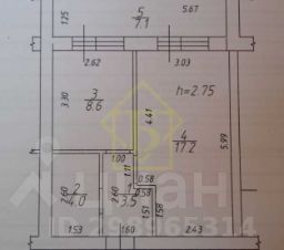 1-комн.кв., 40 м², этаж 5