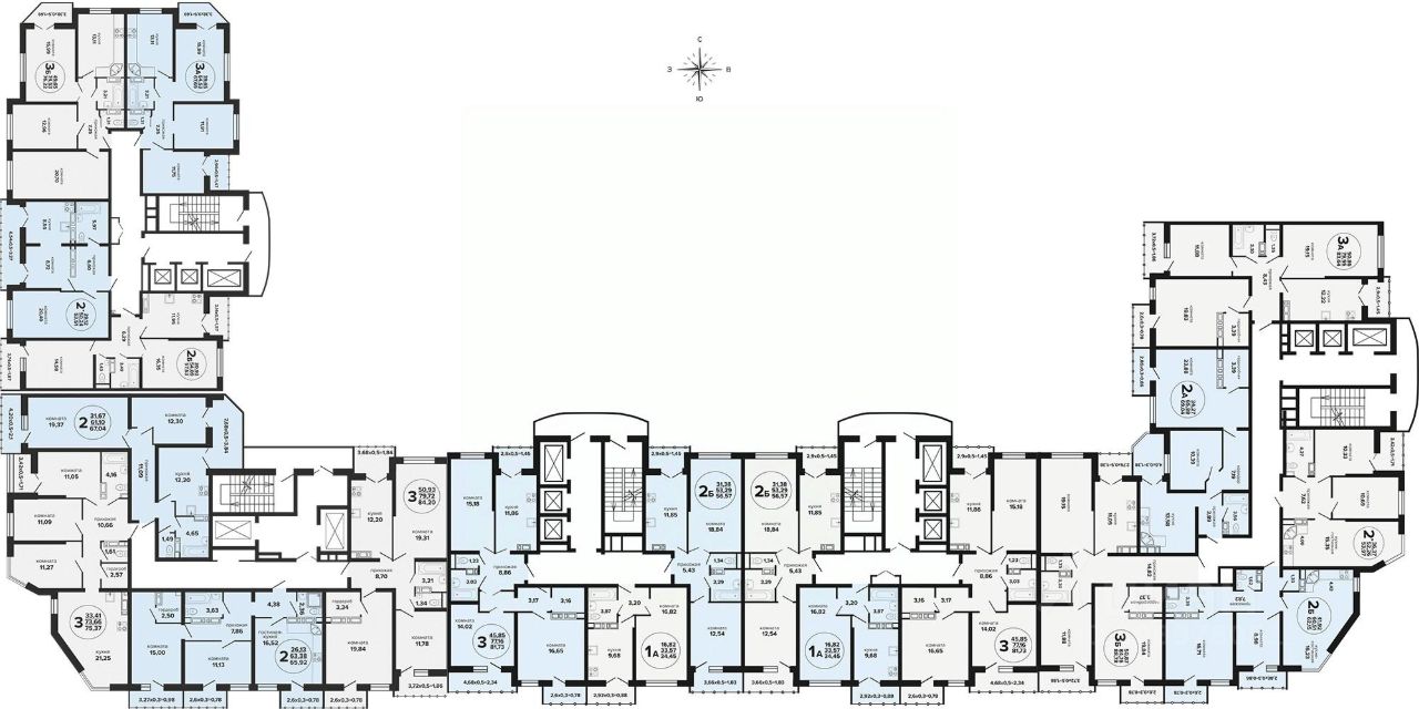 Продажа трехкомнатной квартиры 67,7м² Российская ул., 257/7лит1, Краснодар,  Краснодарский край - база ЦИАН, объявление 298978051