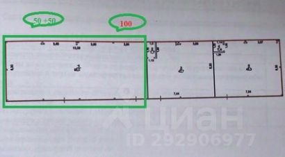 торг. площадь 50 м², этаж 1