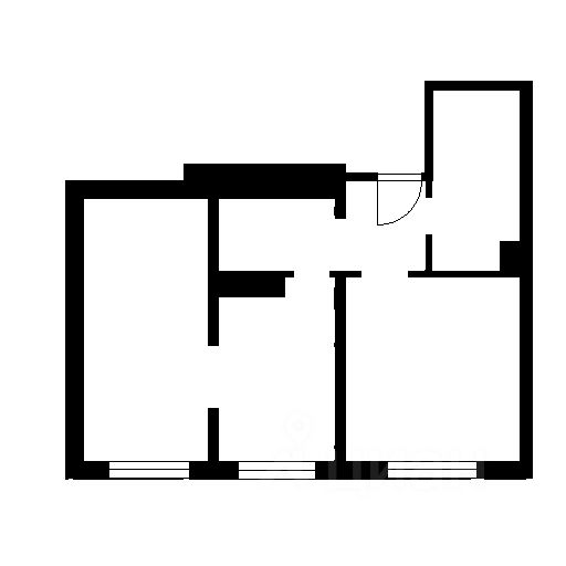 Планировка этой квартиры по данным Циан