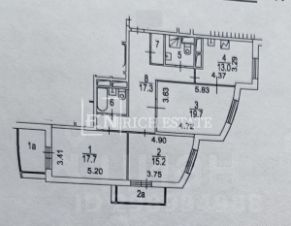 3-комн.кв., 99 м², этаж 8