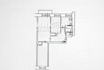 3-комн.кв., 56 м², этаж 2