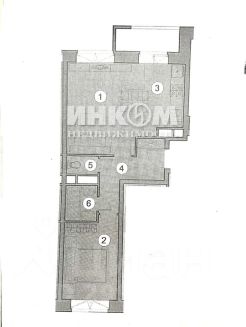 2-комн.кв., 44 м², этаж 8