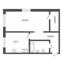 1-комн.кв., 32 м², этаж 5