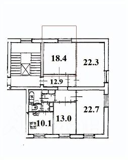 комната 107/18 м², этаж 4