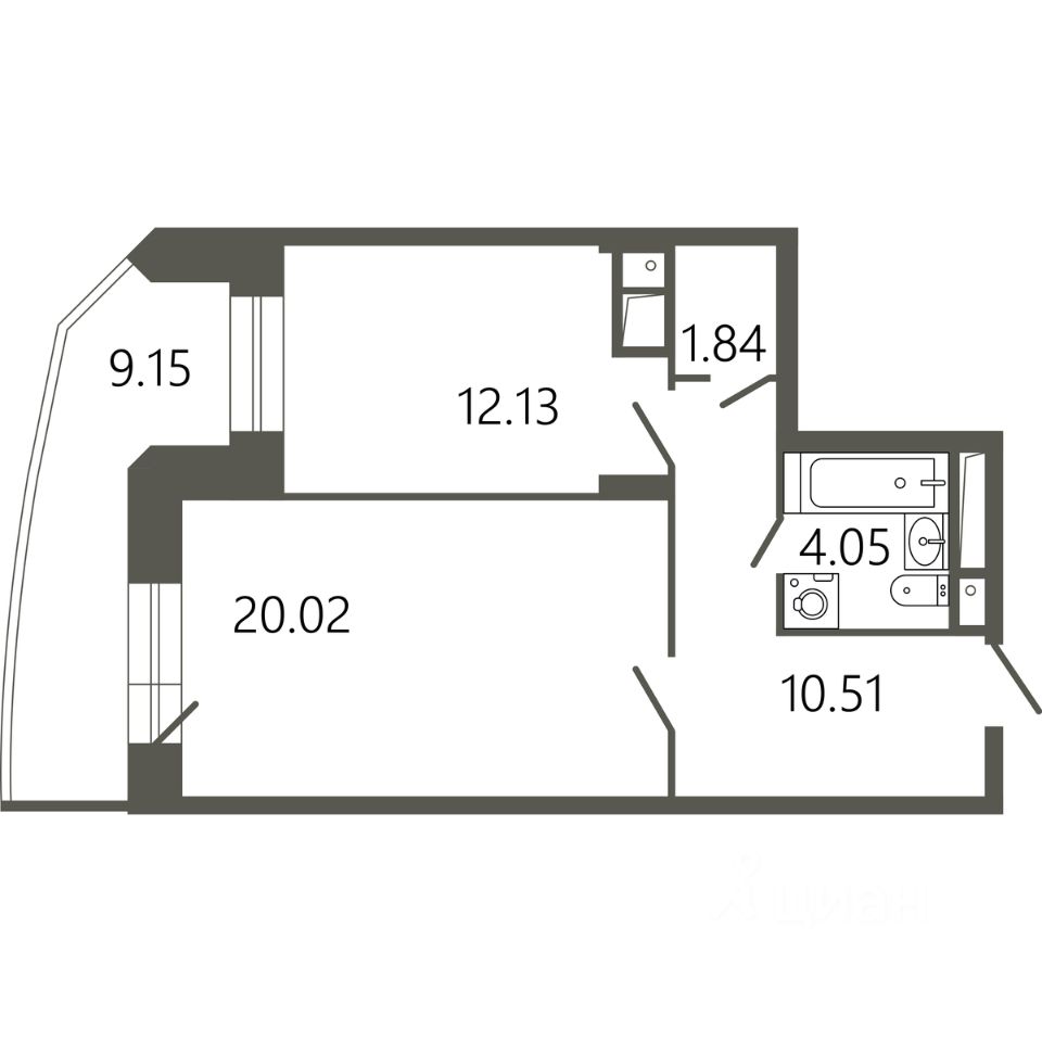 Купить однокомнатную квартиру 51,3м² ул. Советская, 18к2, Подольск,  Московская область, Подольск городской округ, Климовск микрорайон, м.  Подольск - база ЦИАН, объявление 294155967