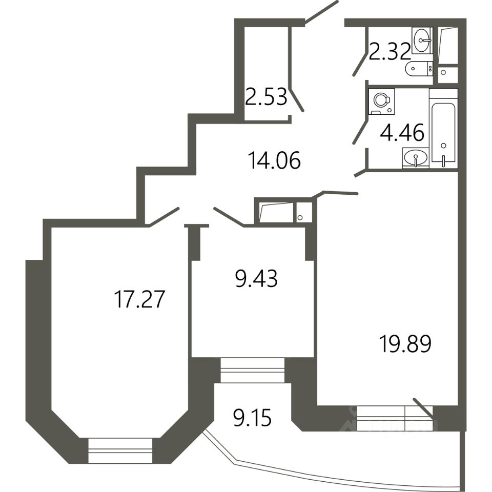 Купить двухкомнатную квартиру 72,7м² ул. Советская, 18к2, Подольск,  Московская область, Подольск городской округ, Климовск микрорайон, м.  Подольск - база ЦИАН, объявление 294156165