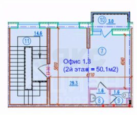 своб. назнач. 50 м², этаж 1