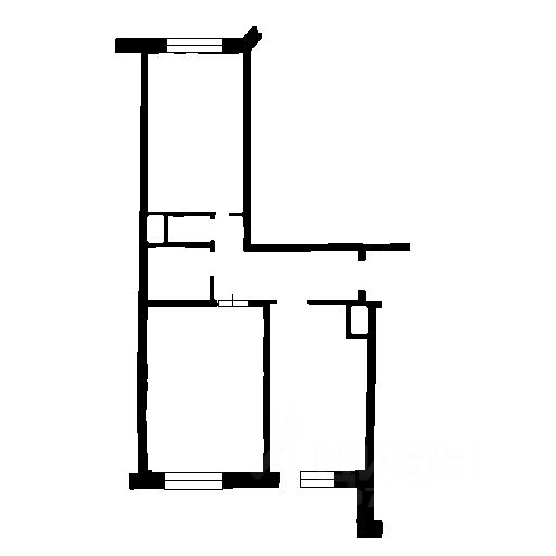 Планировка этой квартиры по данным Циан
