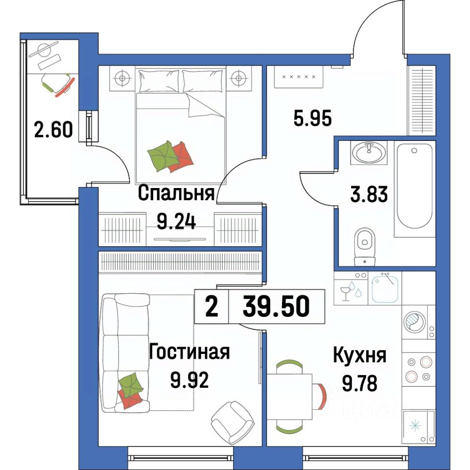 Купить 2-комнатную квартиру в Мурино, продажа двухкомнатных квартир во  вторичке и первичке на Циан. Найдено 1 898 объявлений