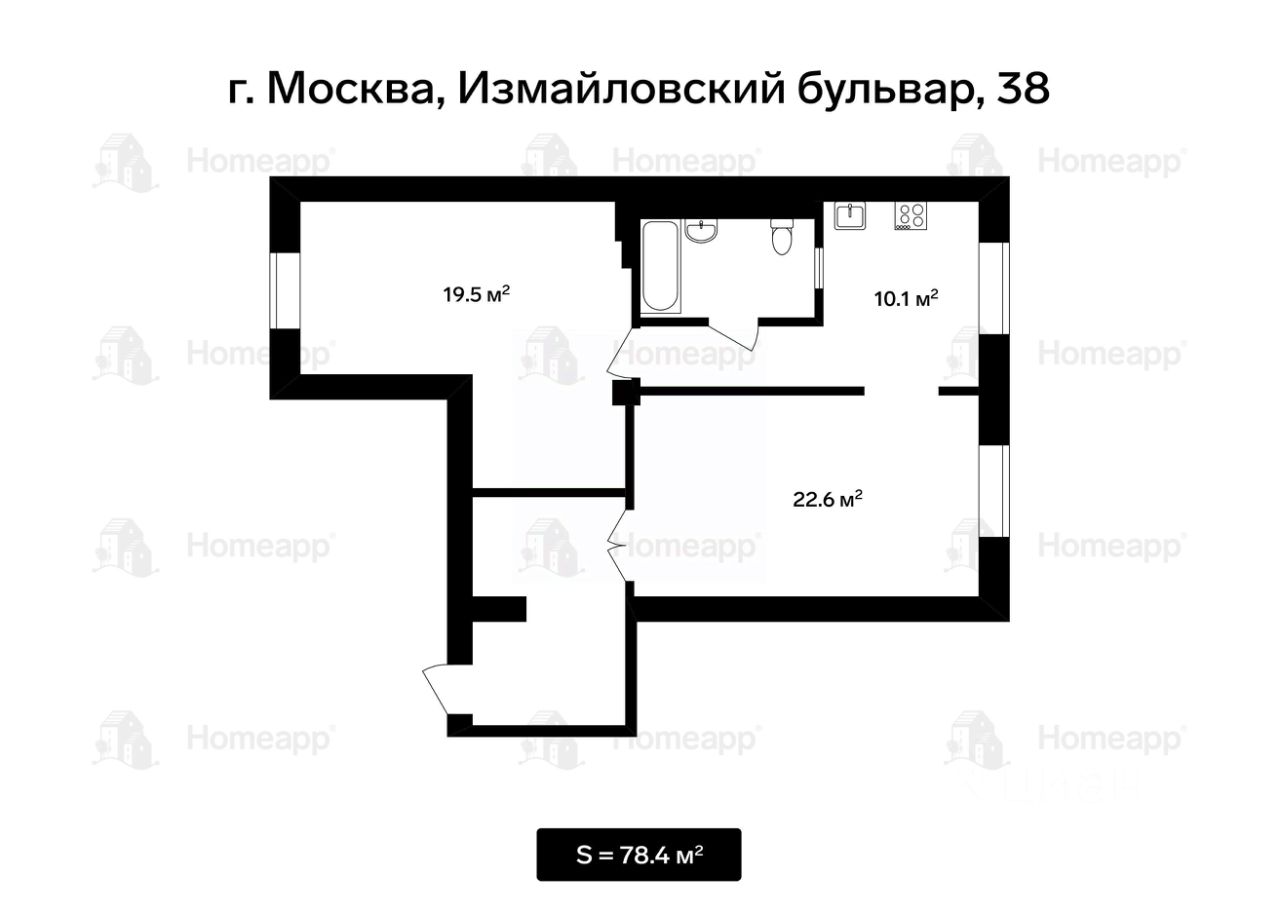 Купить квартиру в районе Измайлово в Москве, продажа квартир во вторичке и  первичке на Циан. Найдено 245 объявлений