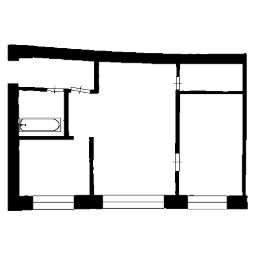 2-комн.кв., 43 м², этаж 2