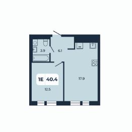 1-комн.кв., 40 м², этаж 7