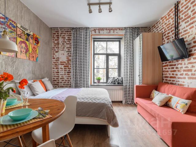Студия, 27 м², 3/5 этаж