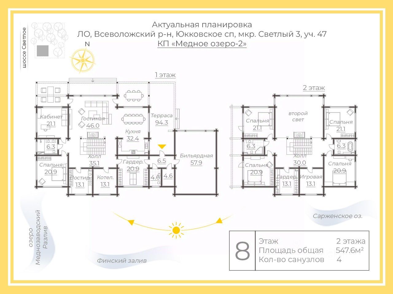 Купить дом в коттеджном поселке Медное Озеро-2 в деревне Медный Завод,  продажа домов - база объявлений Циан. Найдено 3 объявления