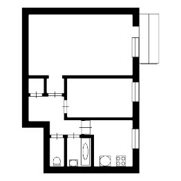 2-комн.кв., 43 м², этаж 9