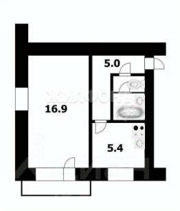 1-комн.кв., 31 м², этаж 3