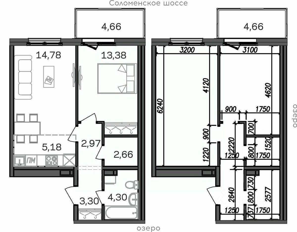 Продаю двухкомнатную квартиру 51,2м² Петрозаводск, Карелия респ., Район  Северная промзона, Вороний Наволок территория, Талоярви микрорайон - база  ЦИАН, объявление 299934008