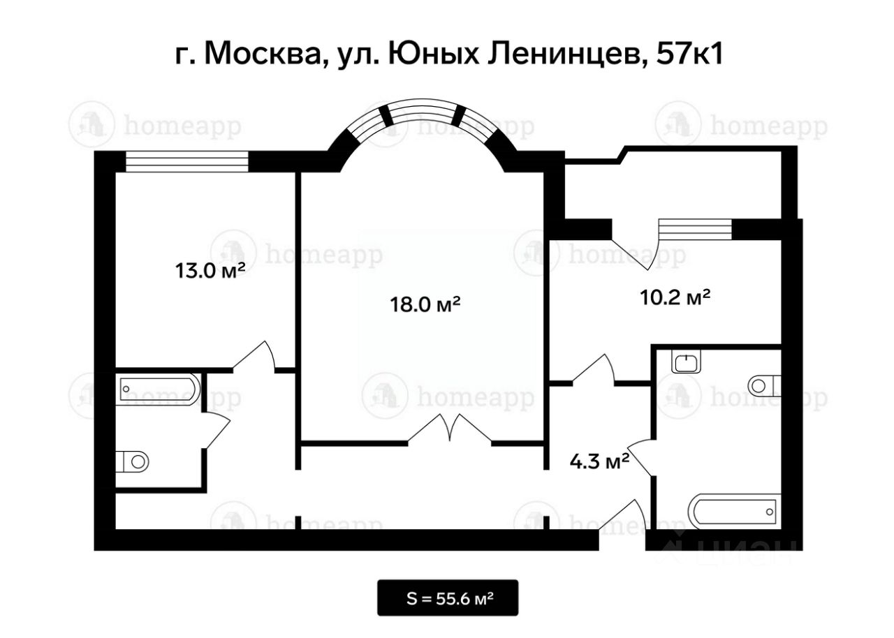 Купить 2-комнатную квартиру на 14 этаже рядом с метро Кузьминки. Найдено 6  объявлений.