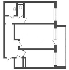 2-комн.кв., 63 м², этаж 5