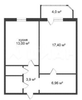 1-комн.кв., 46 м², этаж 9