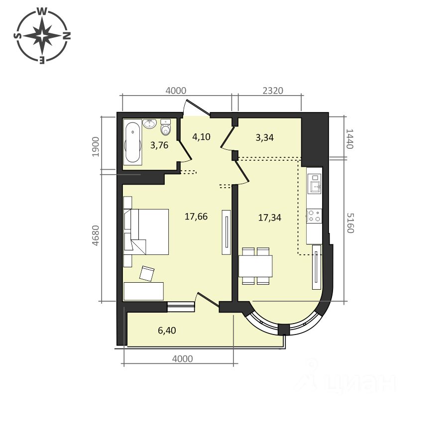 Купить двухкомнатную квартиру 52,6м² Хабаровск, Хабаровский край, Эдельвейс  жилой комплекс - база ЦИАН, объявление 298143237