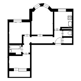 3-комн.кв., 78 м², этаж 10