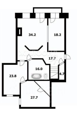 4-комн.кв., 254 м², этаж 4