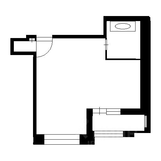 Планировка этой квартиры по данным Циан