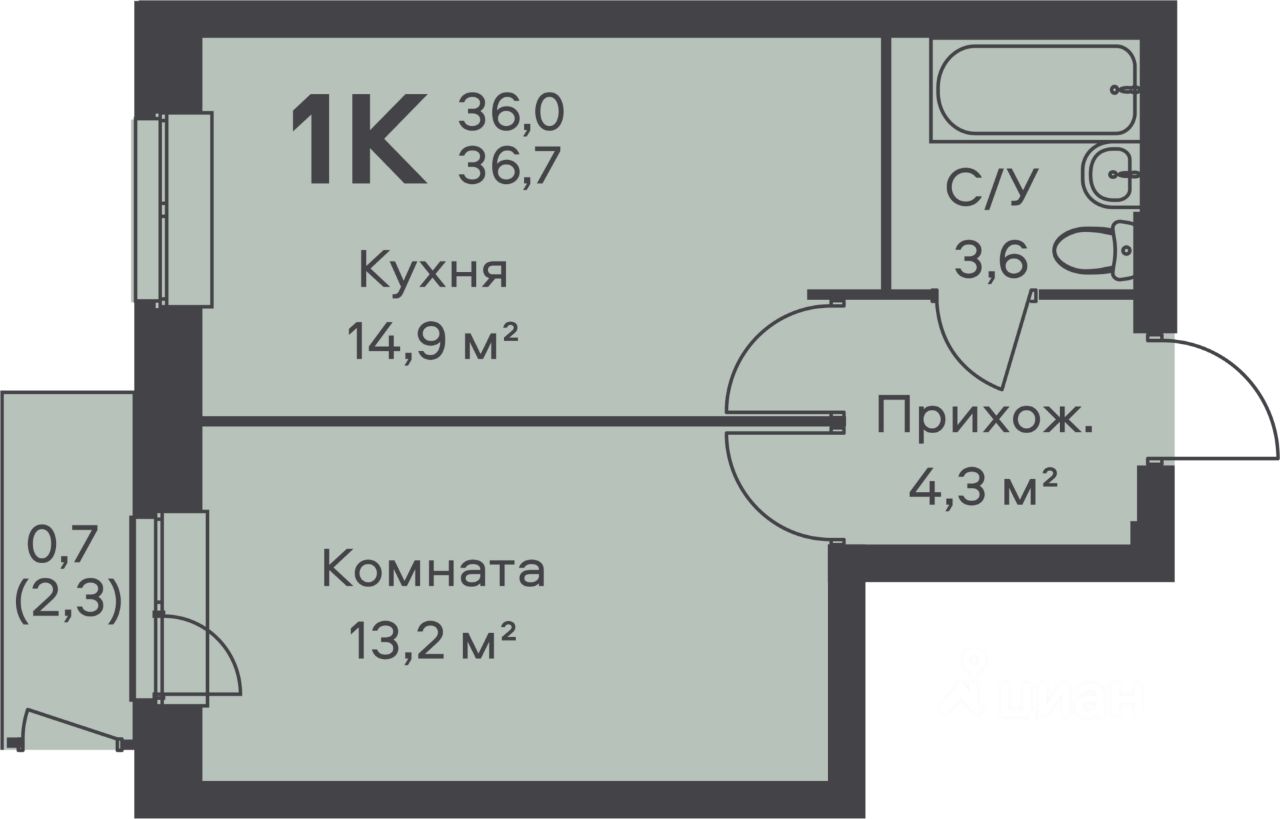 Купить 1-комнатную квартиру в микрорайоне Гайва в городе Пермь, продажа  однокомнатных квартир во вторичке и первичке на Циан. Найдено 46 объявлений