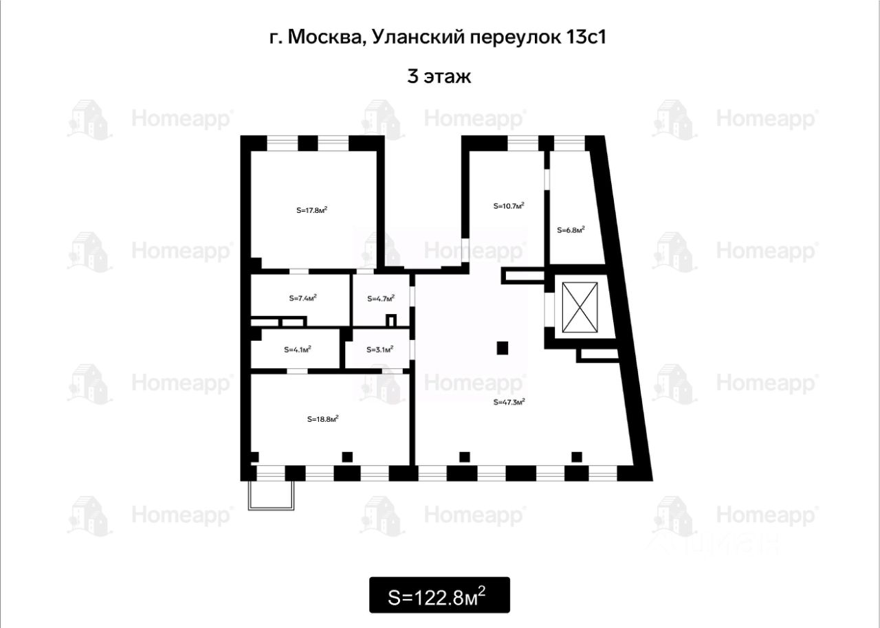 Купить квартиру в ЖК Уланский, 13 в Москве от застройщика, официальный сайт  жилого комплекса Уланский, 13, цены на квартиры, планировки. Найдено 18  объявлений.